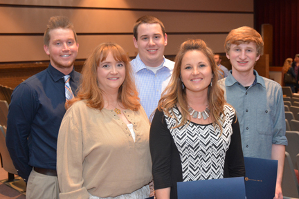 Photo of Haywood County honorees at SCC’s academic awards ceremony