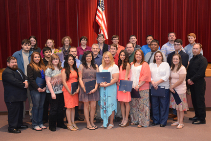 Photo of Jackson County honorees at SCC’s academic awards ceremony
