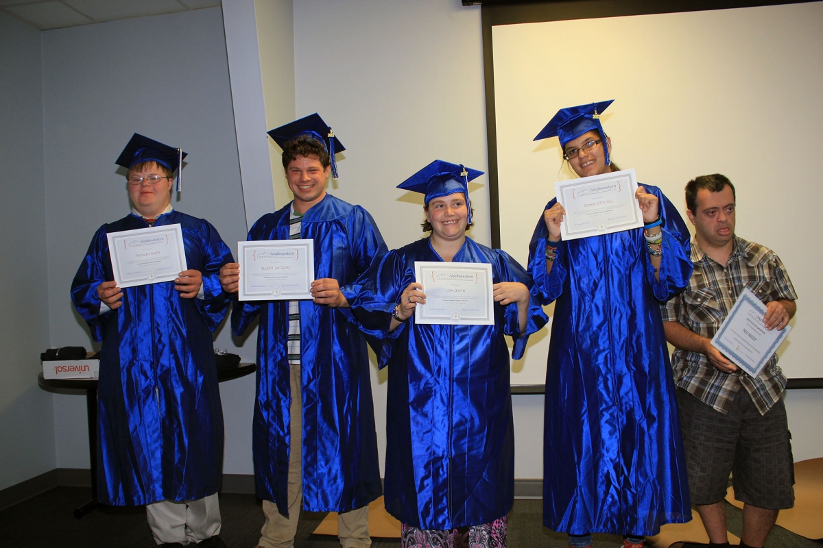 Project SEARCH interns at their graduation ceremony on June 1.
