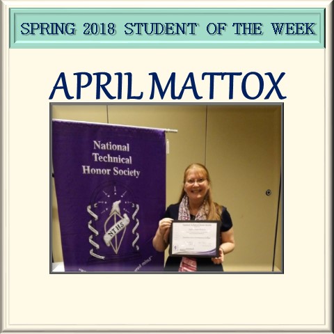 Student of the Week April Mattox