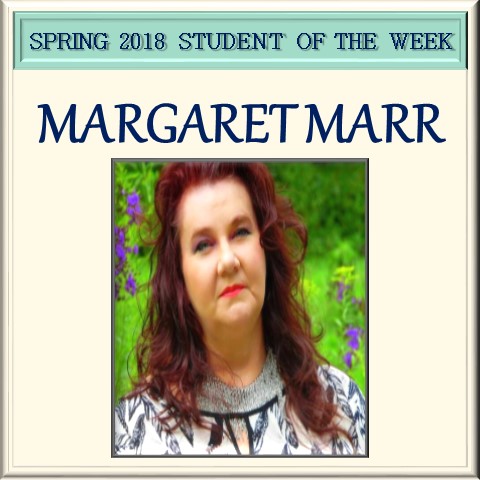 Outdoor portrait of female student Margaret Marr