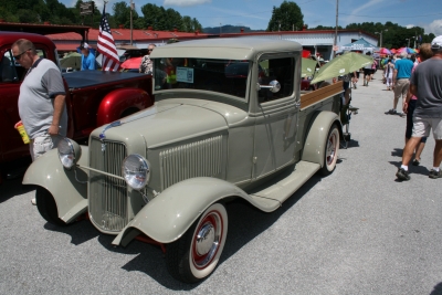 Car at automotive show