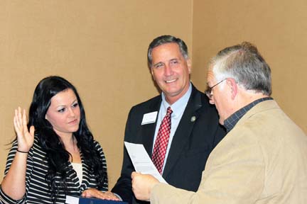Photo of Ciara Payne, Dr. Don Tomas and Vance Davidson