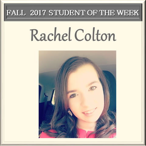 Rachel Colton, SCC Student of the Week.