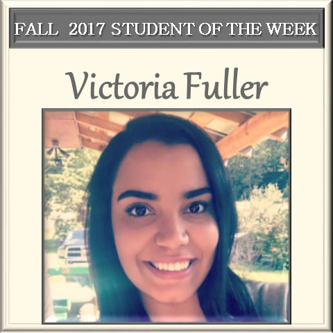 SCC Student of the Week Victoria Fuller