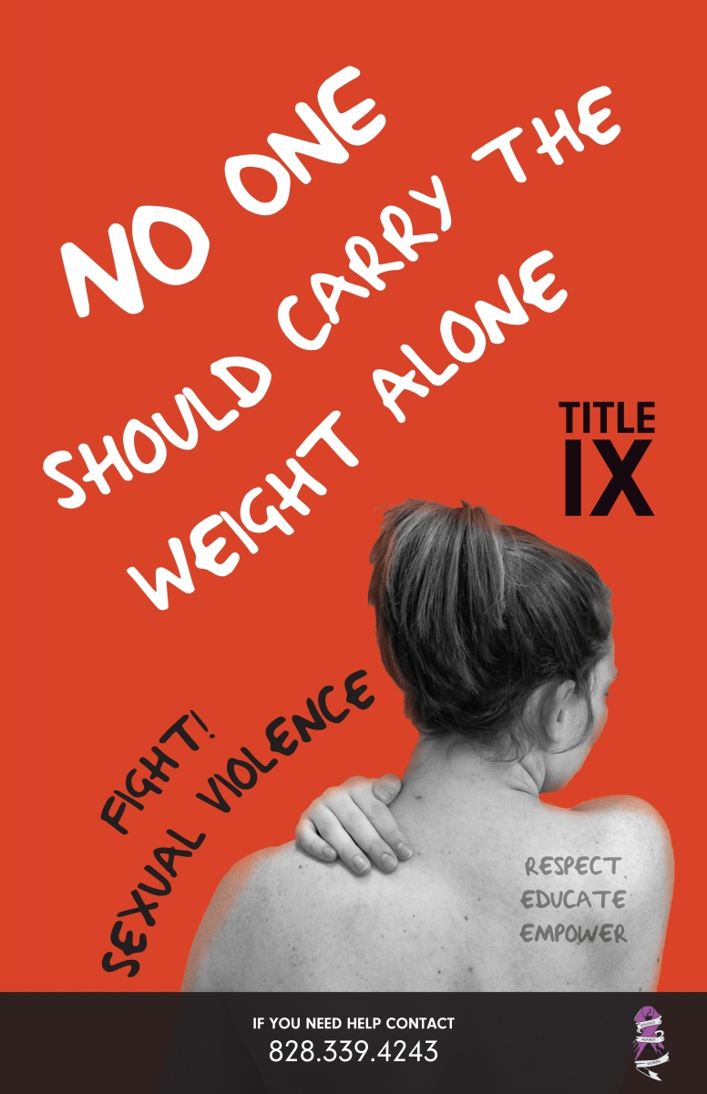 Sexual Assault Awareness poster for SCC's Title IX poster contest