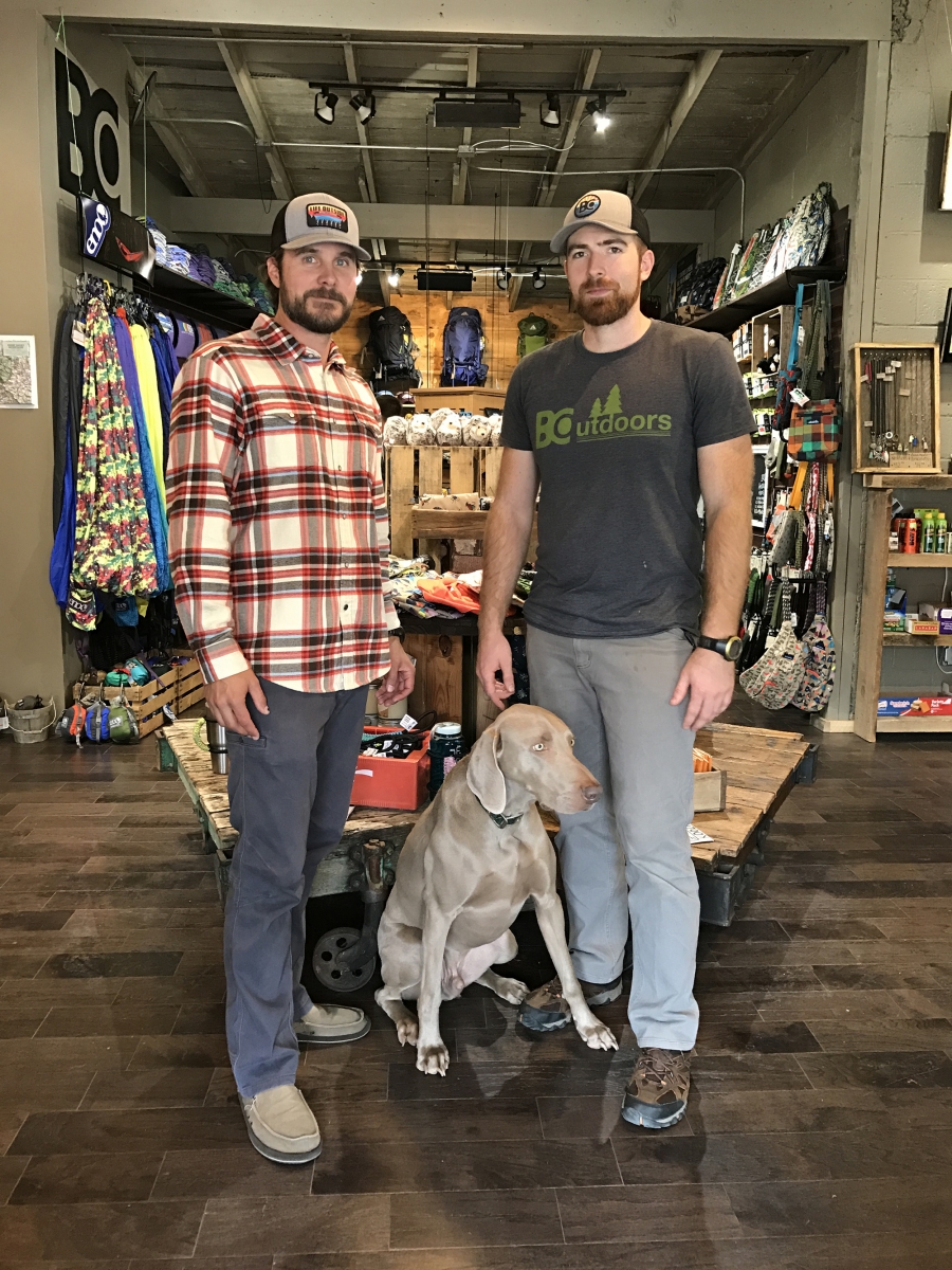 Bryson City Outdoor co-owners Ben King and Brett Hackshaw. 
