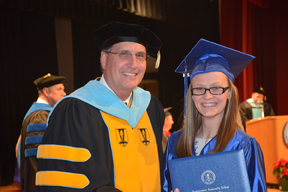 Photo of Dr. Don Tomas and Breanna Leigh Aiello.