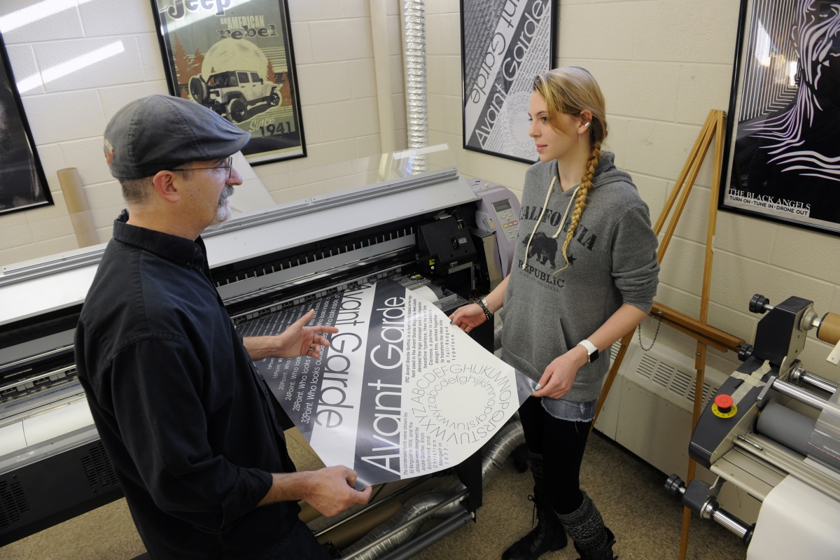 Job Shadowing at Print Shop