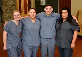 Photo of Nurse Aid honorees from the Eastern Band of Cherokee Indians