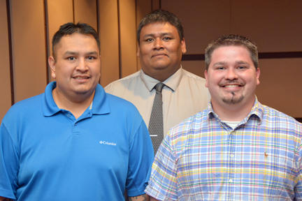 Photo of Enrolled members of the Eastern Band of Cherokee Indians who were honored during SCC’s academic awards ceremony