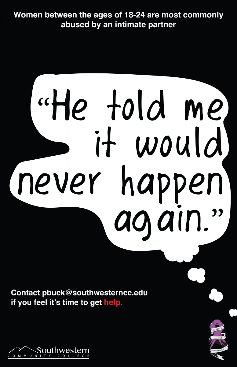 Sexual Assault Awareness poster for SCC's Title IX poster contest