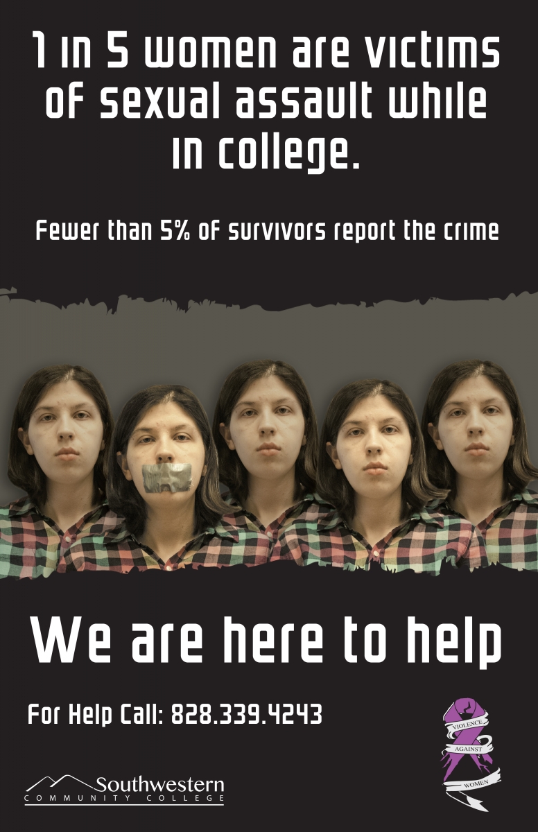 Sexual Assault Awareness poster for SCC's Title IX poster contest