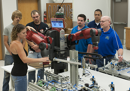 Photo of SCC Mechatronics Engineering Technology students