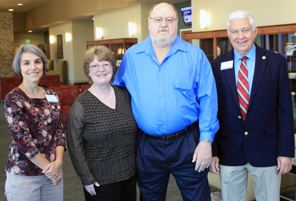 Photo of Kathy Posey, Dotty and Dr. Quayle Neslen and Charles Wolfe