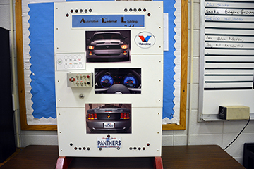 Photo of Light Simulator Senior project by a past student.