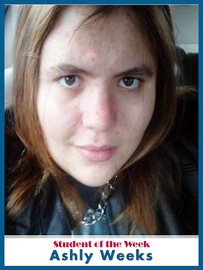 Photo of Ashly Weeks, Student of the Week