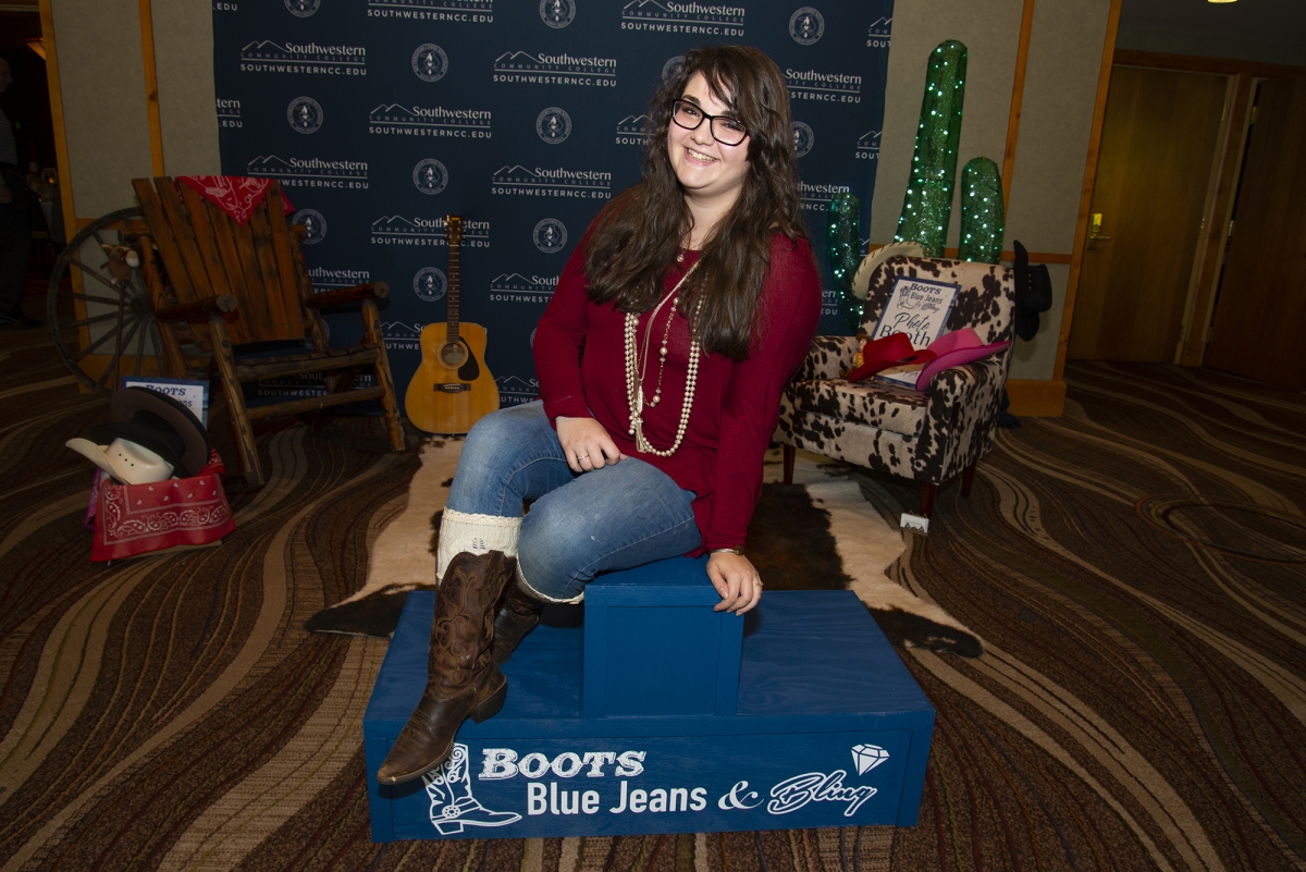 Megan Beck of Tuckasegee, who is enrolled in Southwestern’s Radiography program, was one of two student speakers at the SCC Foundation’s annual fundraising gala on Sept. 7 at Harrah’s Cherokee Casino Resort.