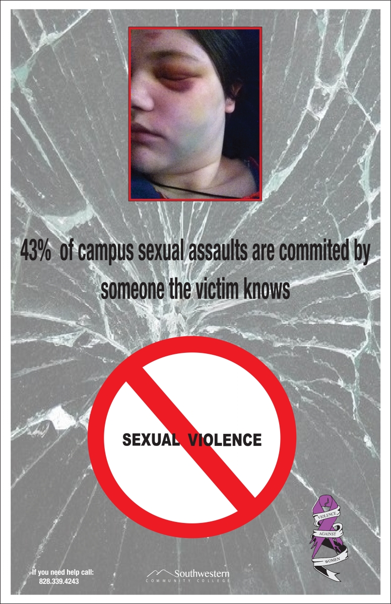 Sexual Assault Awareness poster for SCC's Title IX poster contest
