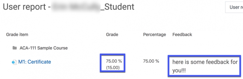 moodle user report image