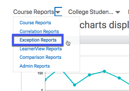 image of exception reports
