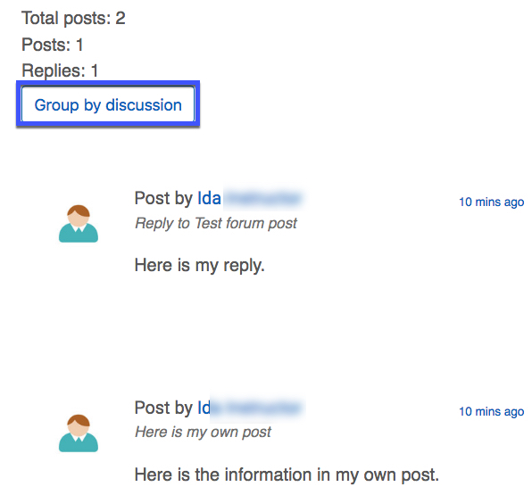 image of forum posts