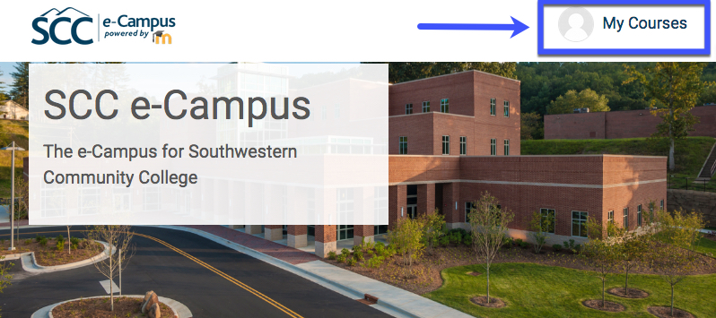 image of SCC's e-Campus website