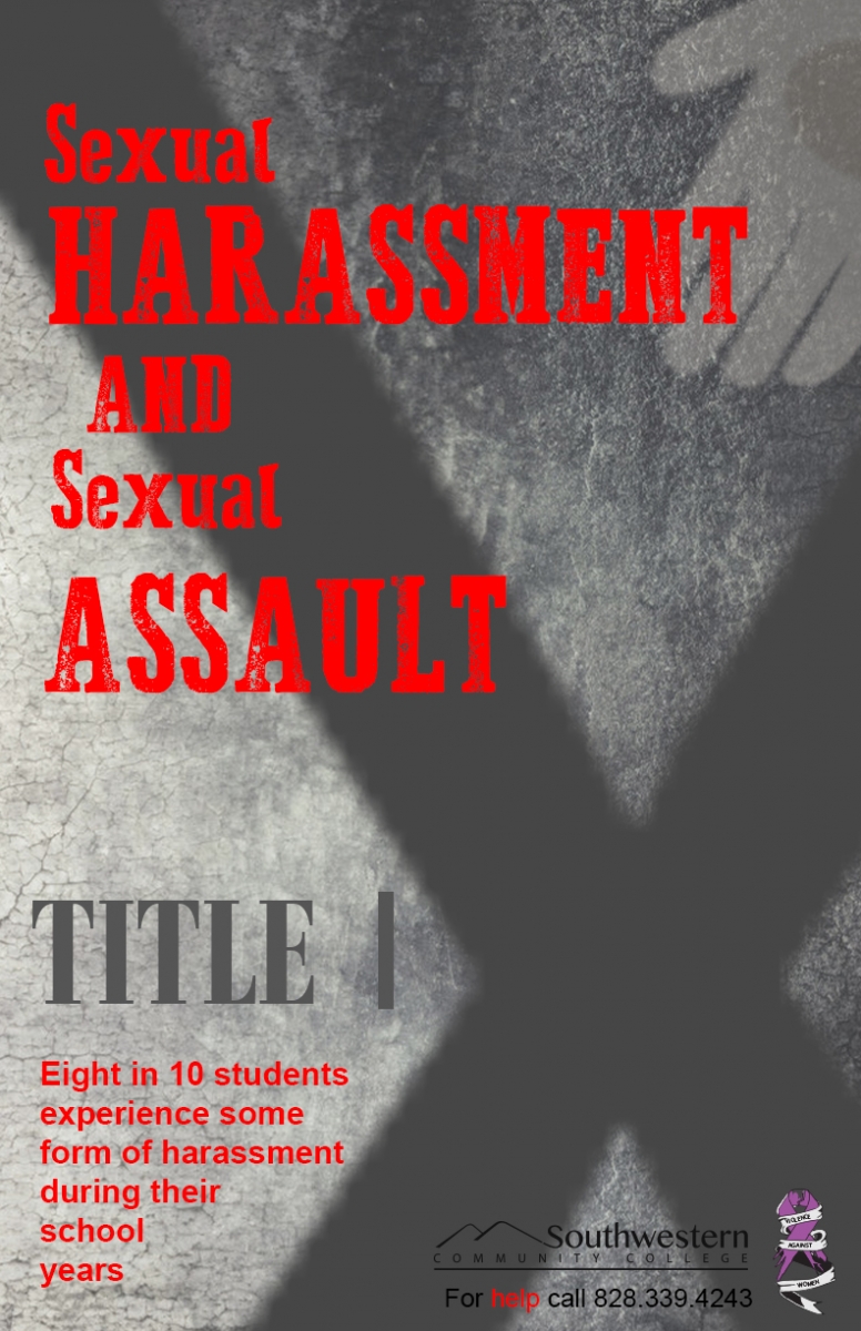 Sexual Assault Awareness poster for SCC's Title IX poster contest