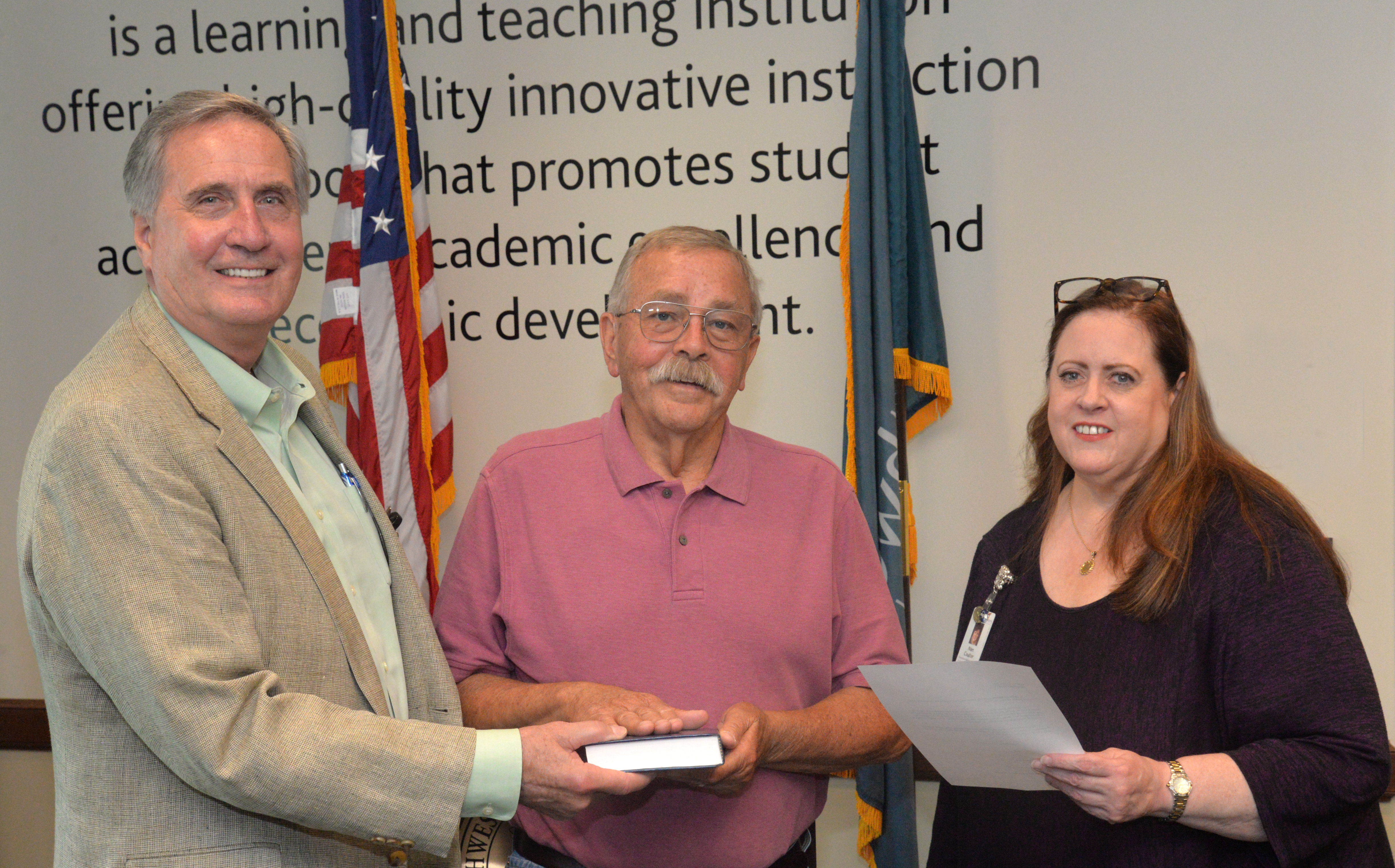 Jack Debnam is sworn in as a Trustee.