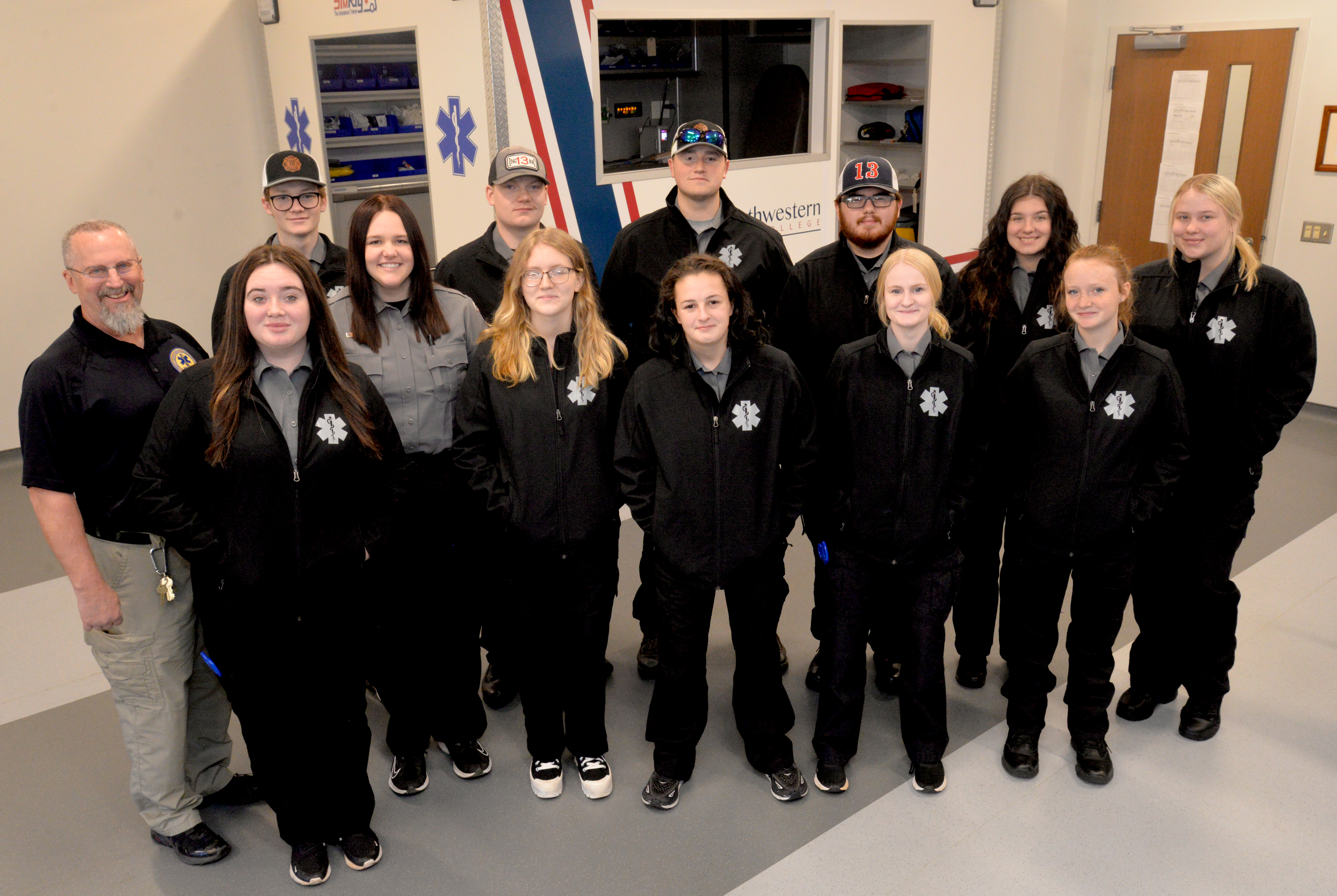 Franklin High students who've been taking EMT classes at SCC.