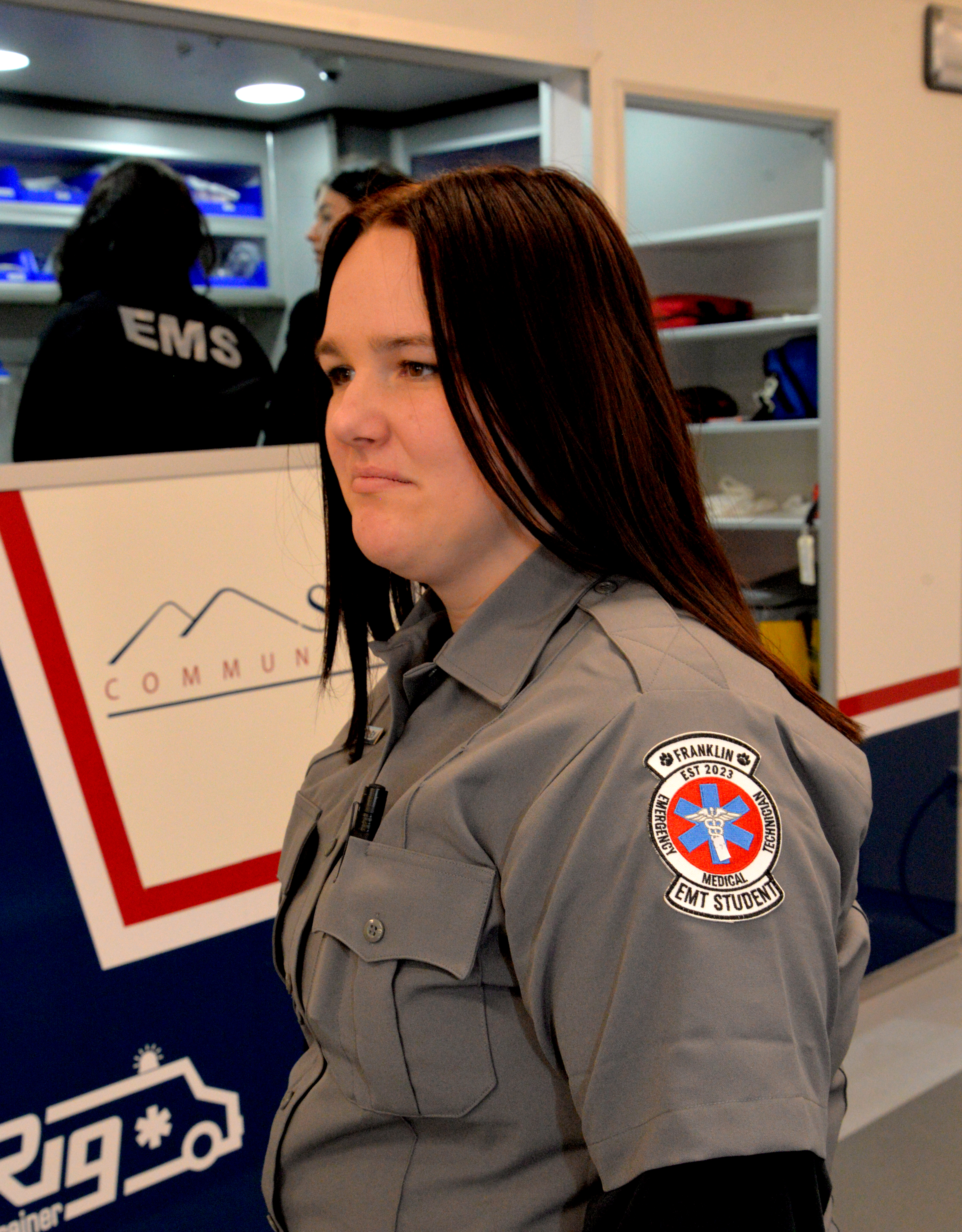 Student wearing SCC EMT patch