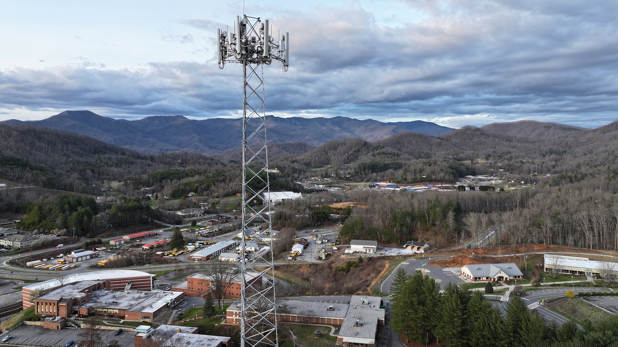 Cell tower perched atop SCC's campus