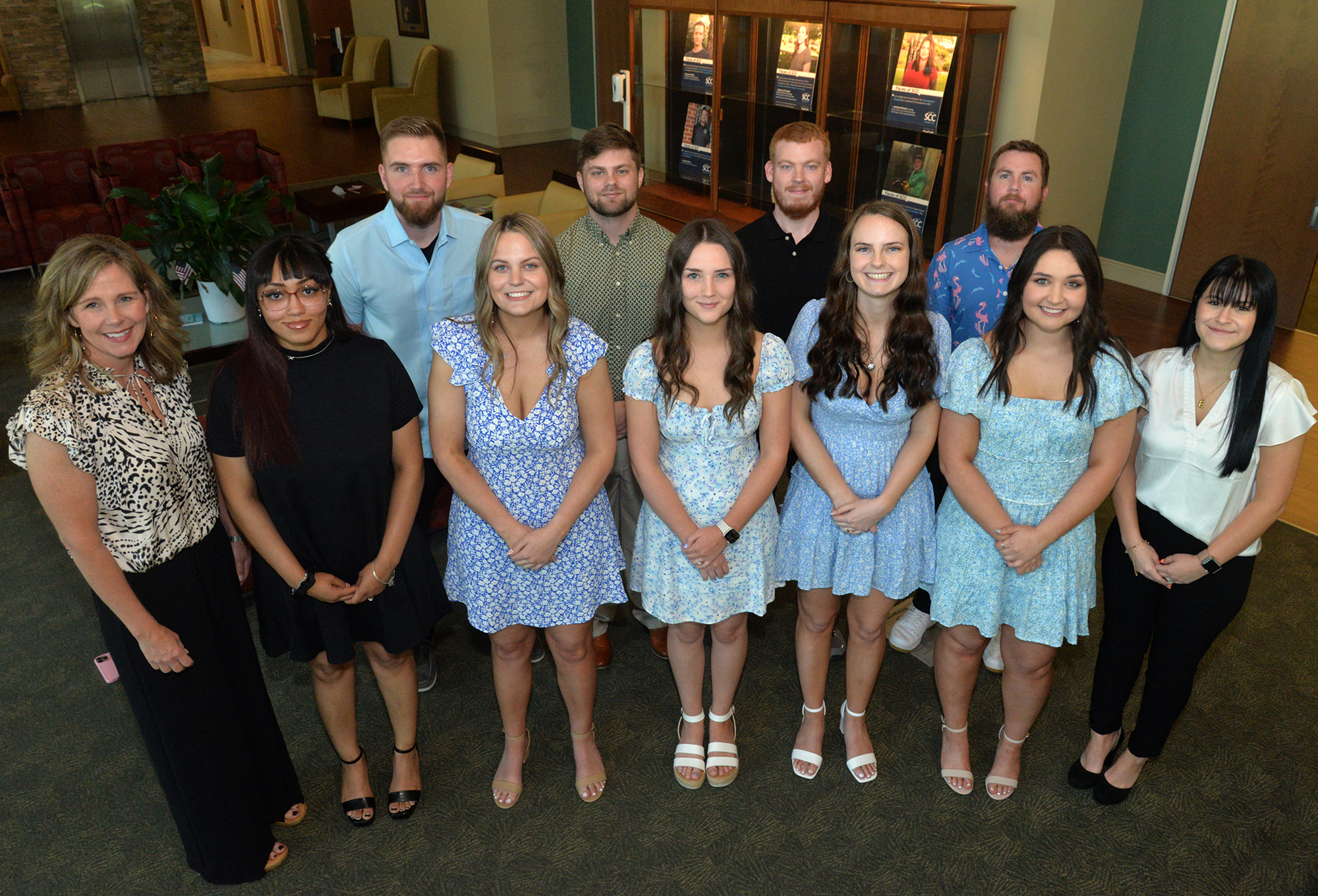 Radiography students and their instructors