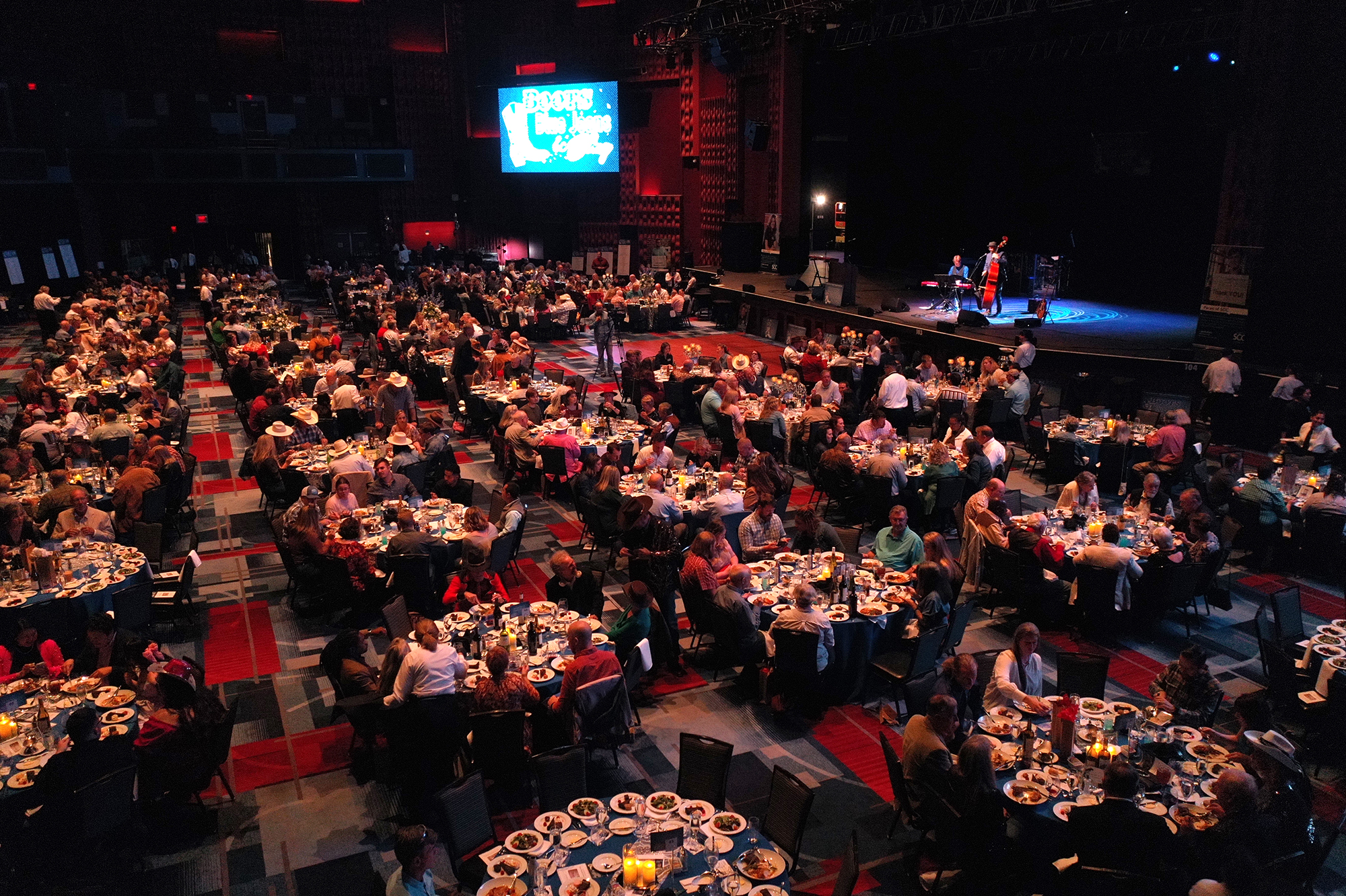 Overhead photo of last year's gala, which completely sold out.