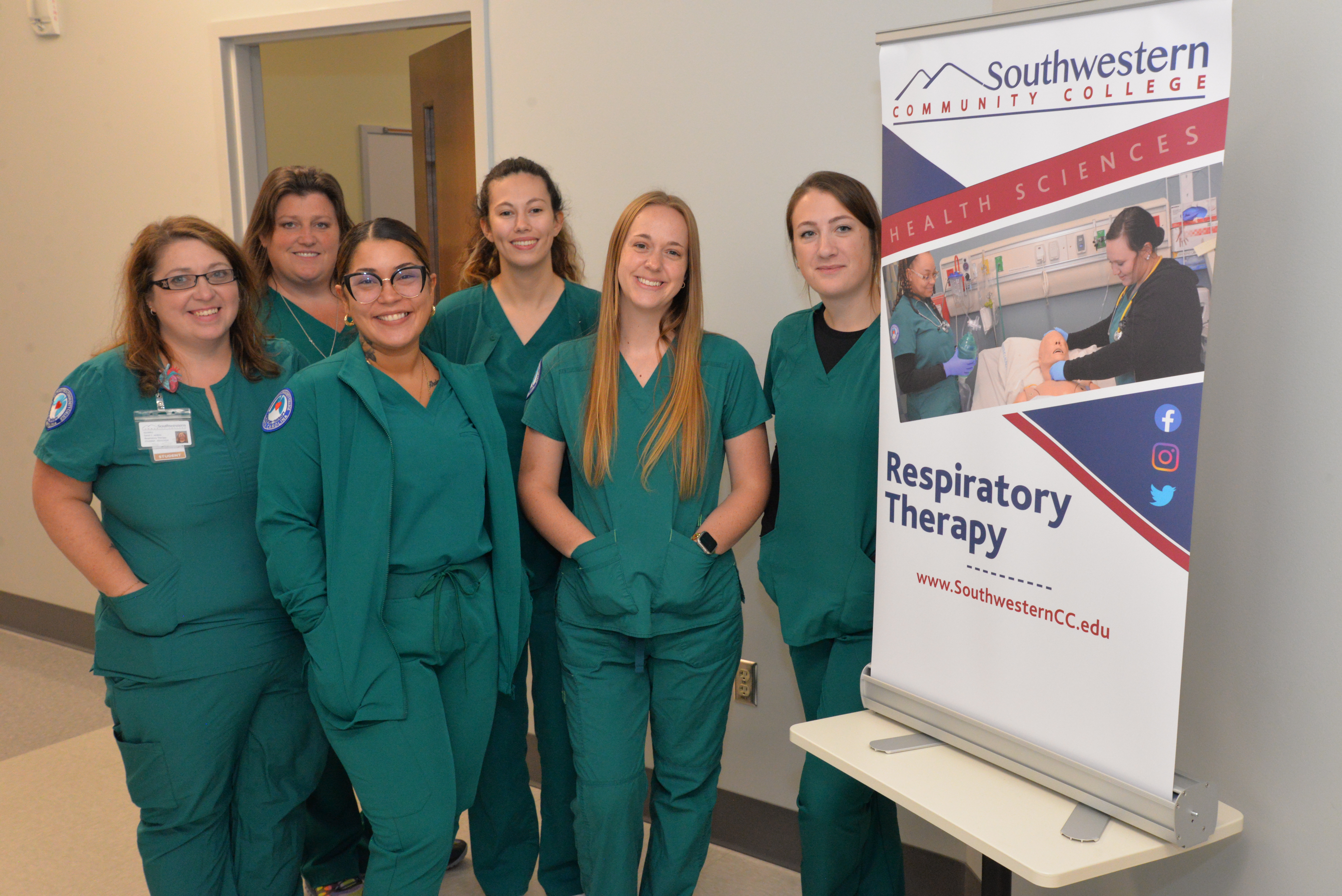 Respiratory Therapy students at the 2024 Health & Wellness Fair