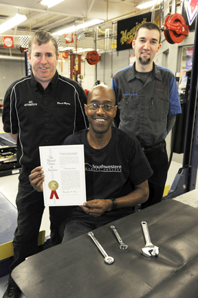 Photo of David Myers, Hunter Braswell, and Stanley Kingsberry.