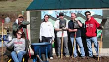 Photo of  Students and staff members from Southwestern Community College’s Student Support Services program held their fall semester community service day