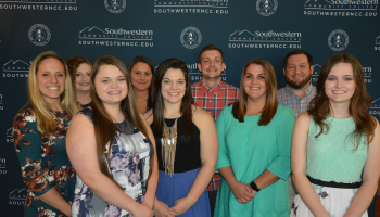 A group of students poses for a photo indoors on SCC's Jackson Campus