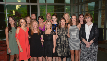 Occupational Therapist graduates at their pinning ceremony.