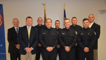 BLET Class #75 graduates with their instructors.