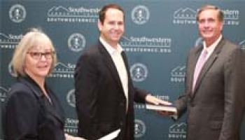 Photo of Ann Melton, Jeremy Hyatt and Dr. Don Tomas.