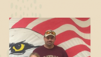 Jesse Moore with his three children