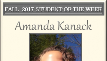 Amanda Kanack, SCC student of the week.