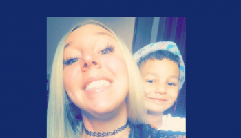 Amanda Matousek and her son Ky
