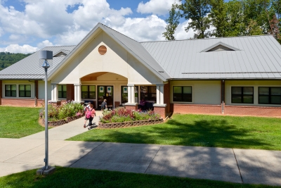 Photo of the Jackson County Early College building taken from a distance on SCC's Jackson Campus.