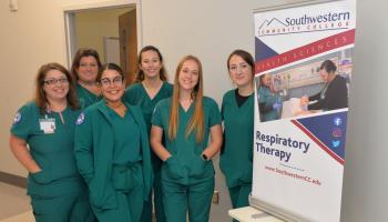 Respiratory Therapy students at the 2024 Health &amp; Wellness Fair