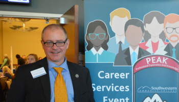 Mike Despeaux at a past job fair.