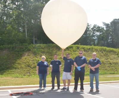 SCC balloon team during their test launch in early August.