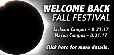 Welcome Back Fall Festival is Aug. 21 at Jackson Campus and Aug. 31 at Macon Campus.