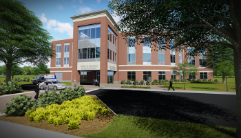 Architect's rendering of what a potential new health sciences building at SCC might look like.